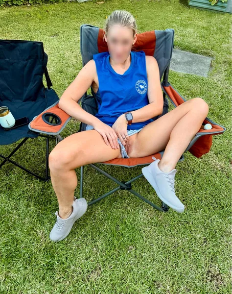 Country girl showing off her pussy. Like what you see?
